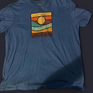 Blue Oklahoma T-shirt #oklahoma